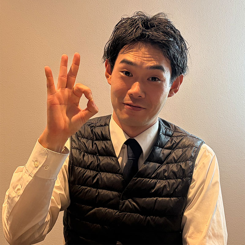 らいおん不動産 営業担当　矢野 貴也